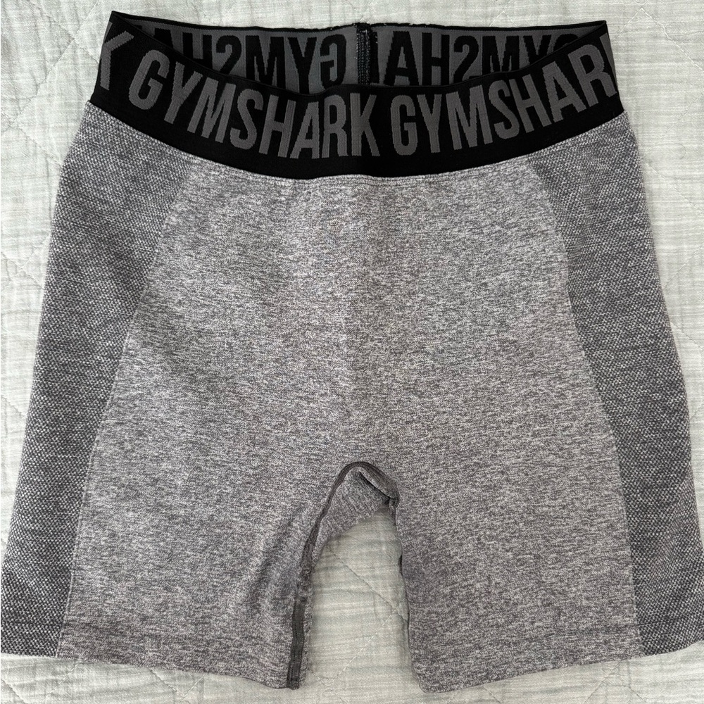 Gymshark grey and black flex shorts